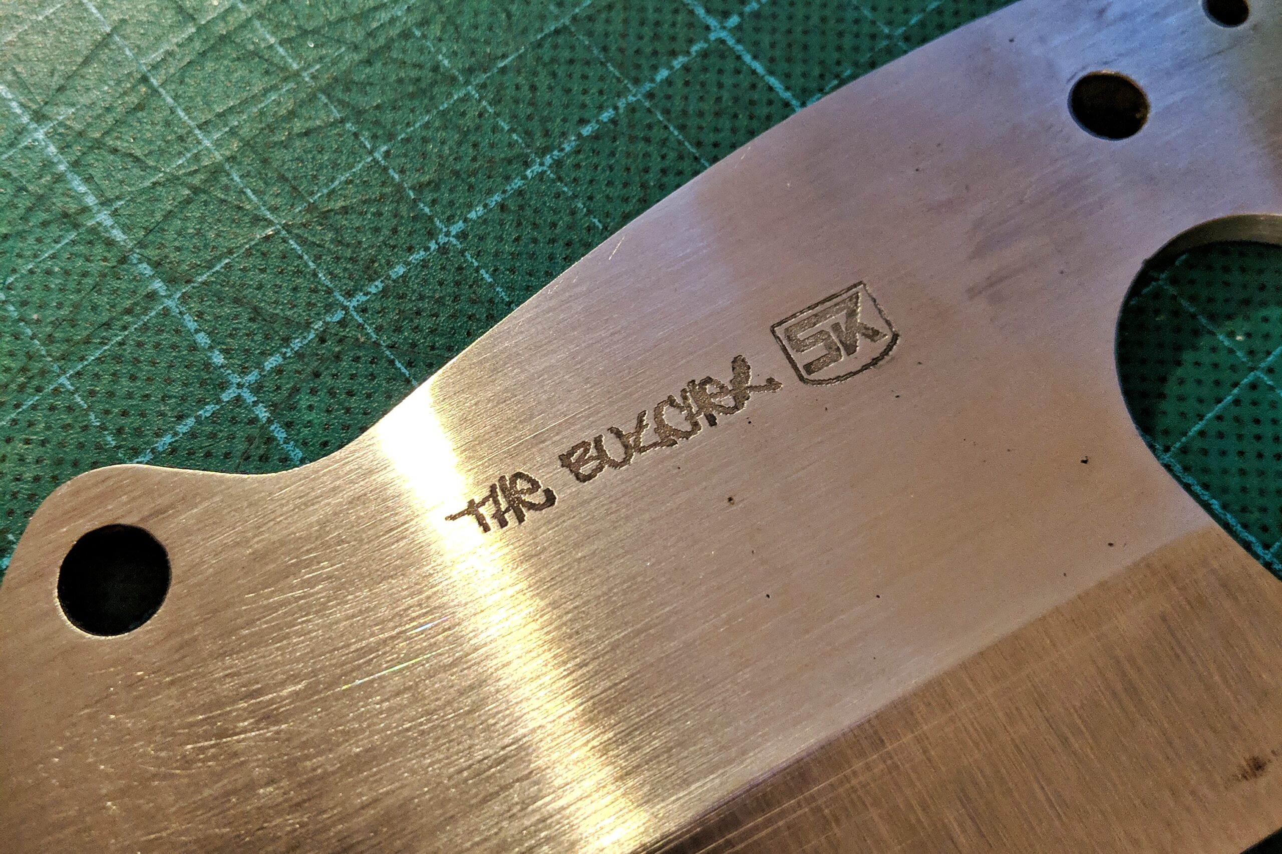 How I do my metal etching / markings Simply Knives